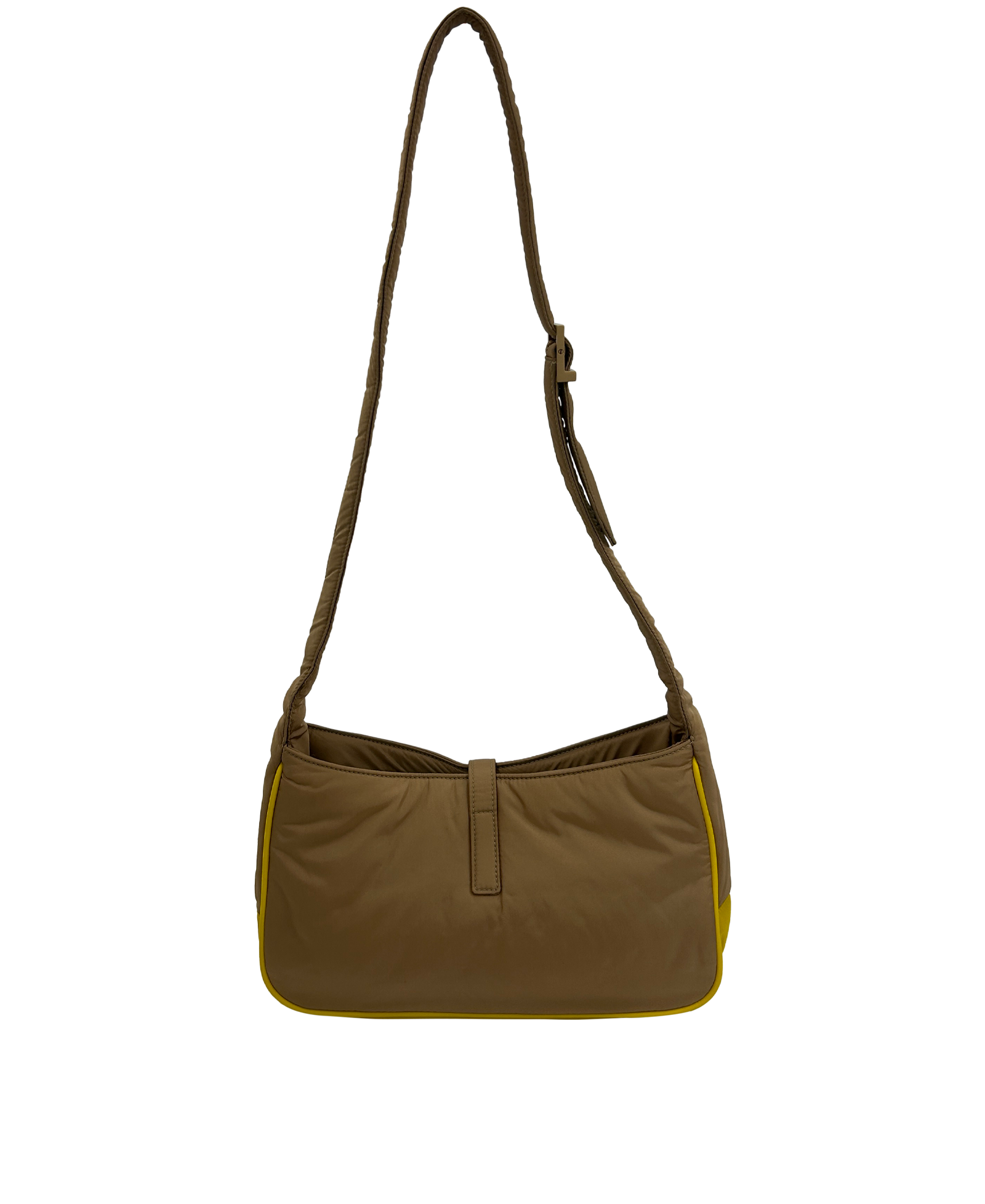 Le 5 à 7, 1.100&euro;, Bolso, Amarillo/Beige, Polímero - Nylon, Vista trasera